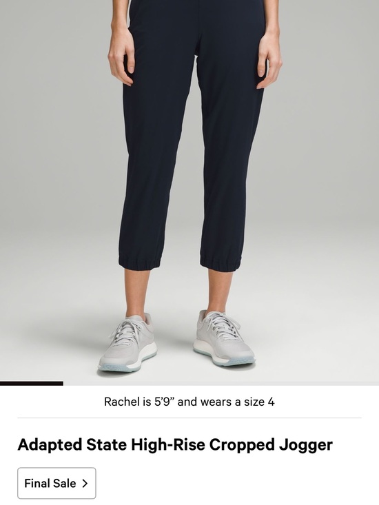 lululemon athletica Pants - lululemon athletica adapted slate high rise crop navy blue